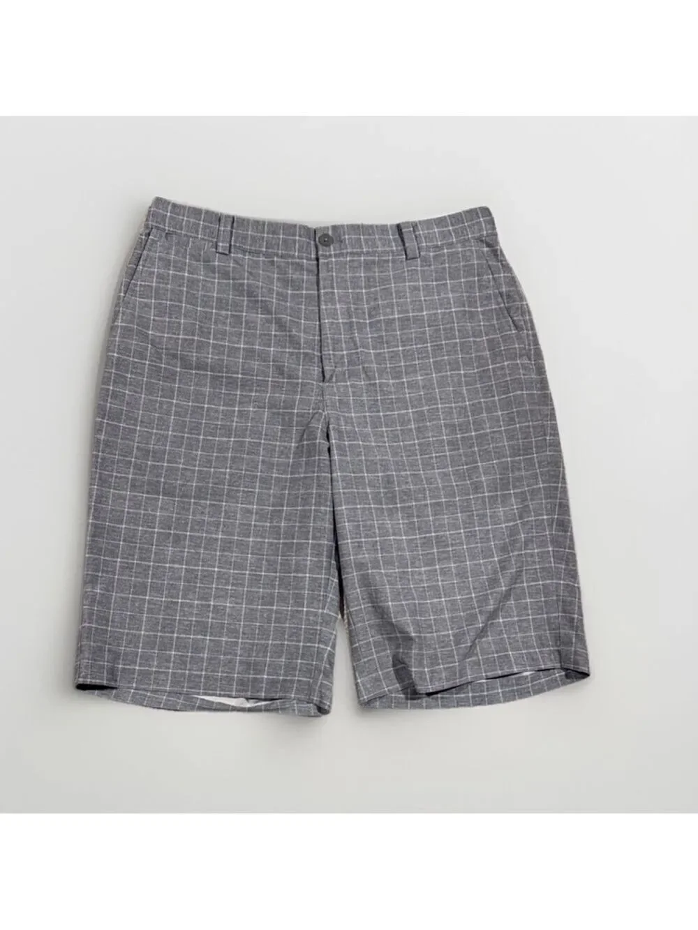 Nike Golf Men's Gray Checkered Shorts